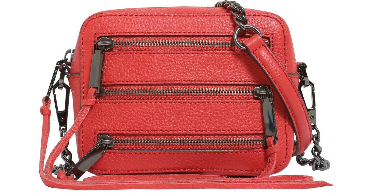 

Женская сумка Rebecca Minkoff Moto Camera Blood Orange цвет Красный (BW-0136)