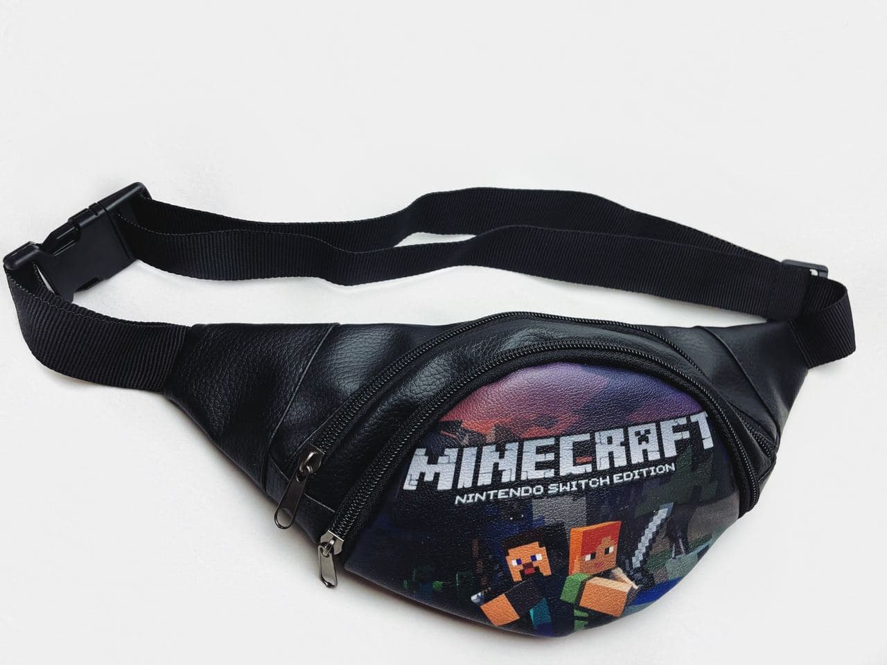 

Сумка Бананка на пояс Майнкраф Minecraft MC-01 МАТЕ с логотипом