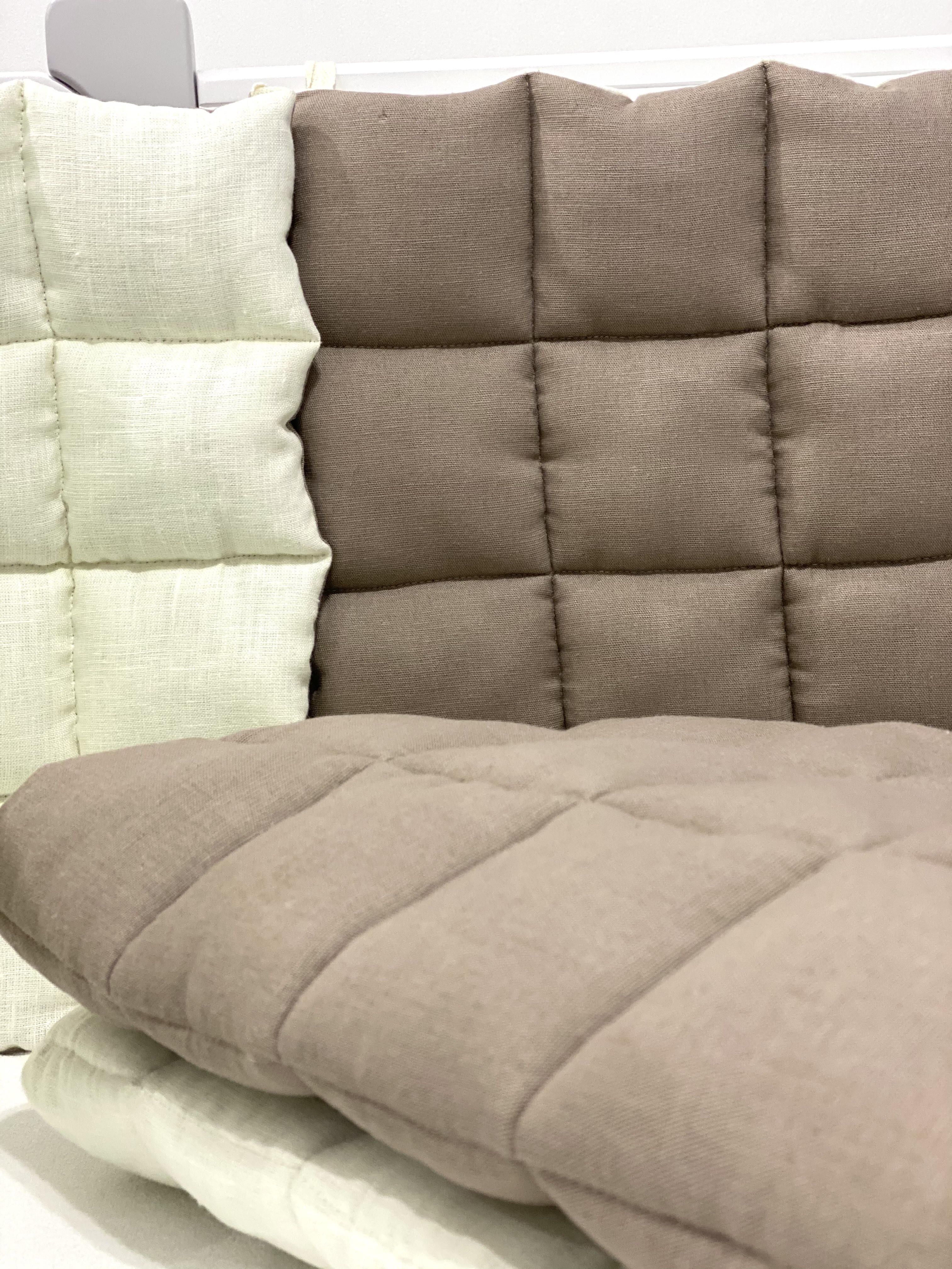 

Бортики в детскую кроватку Lamon Linen Brown 60х40 4 шт