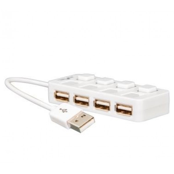 

Концентратор USB 2.0 Frime 4хUSB2.0 White (FH-20011)