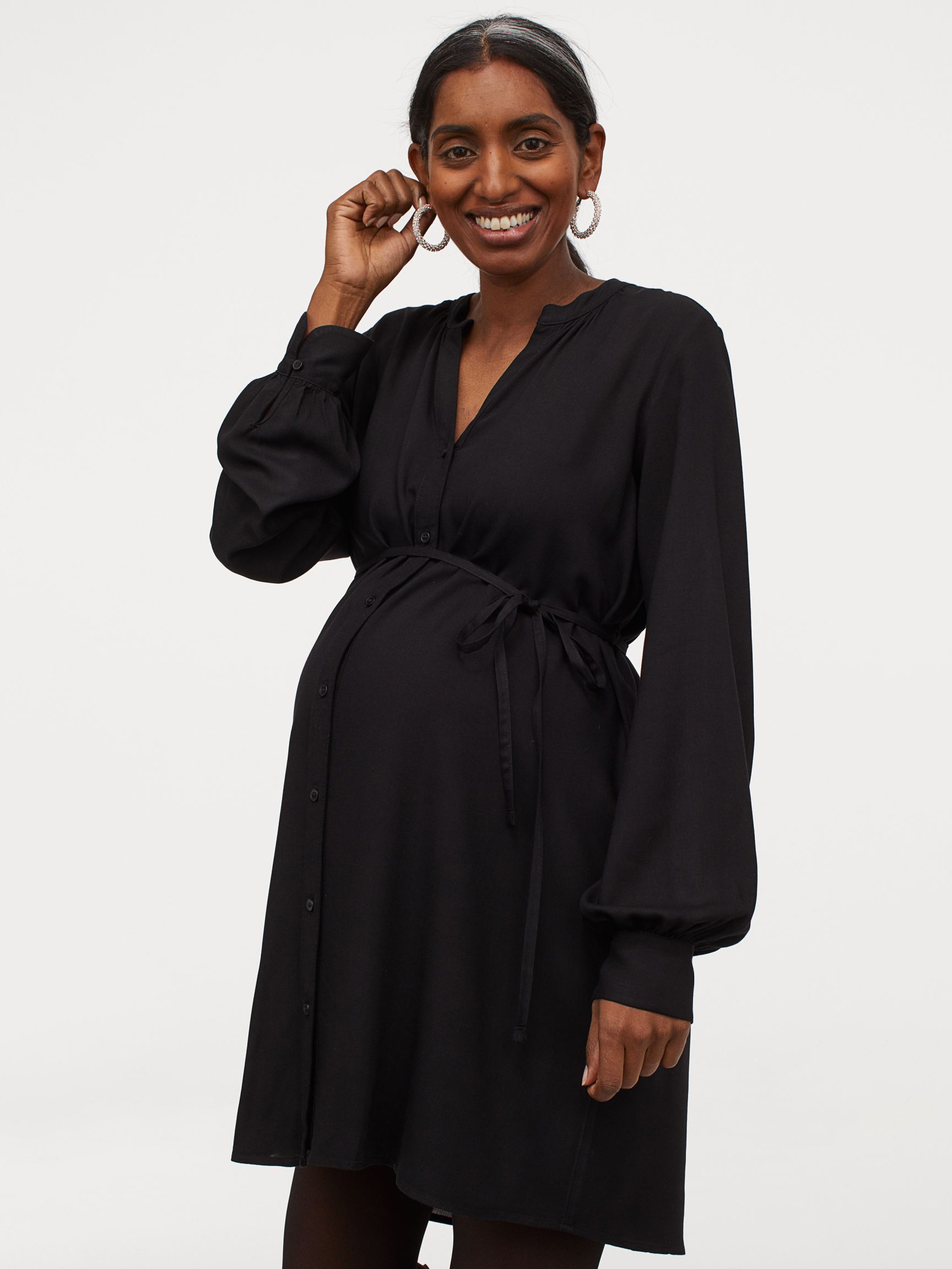 

Туника для беременных H&M 104-8733652  Черная, Туника для беременных H&M 104-8733652 XS Черная