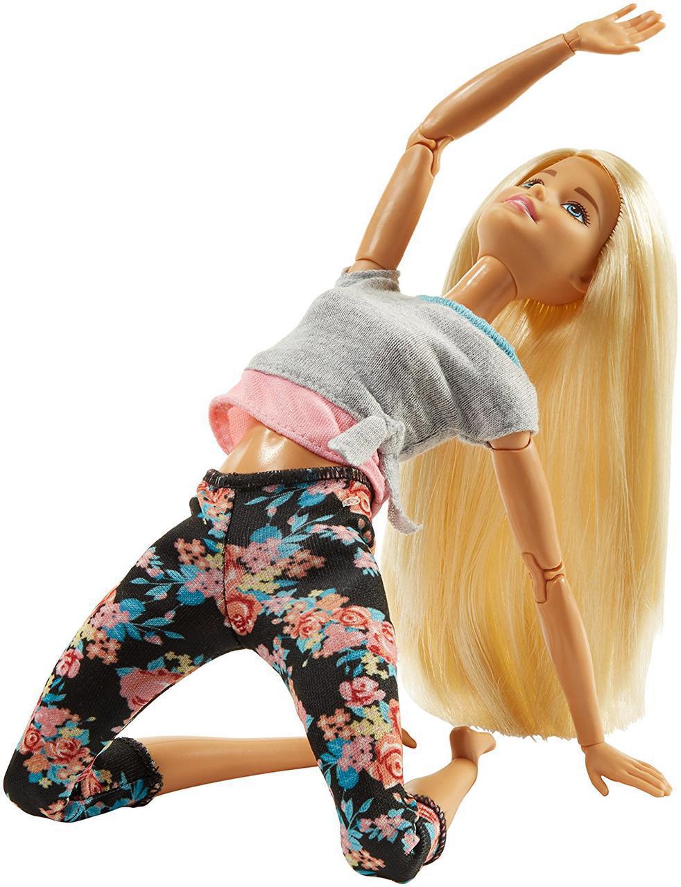 

Кукла Барби Йога Двигайся как я Barbie Made to Move Barbie Doll, Blonde FTG81