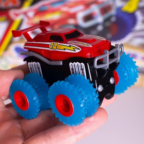 

Машинка Trix Trux Monster Truk для канатного детского трека монстр-траки Красная