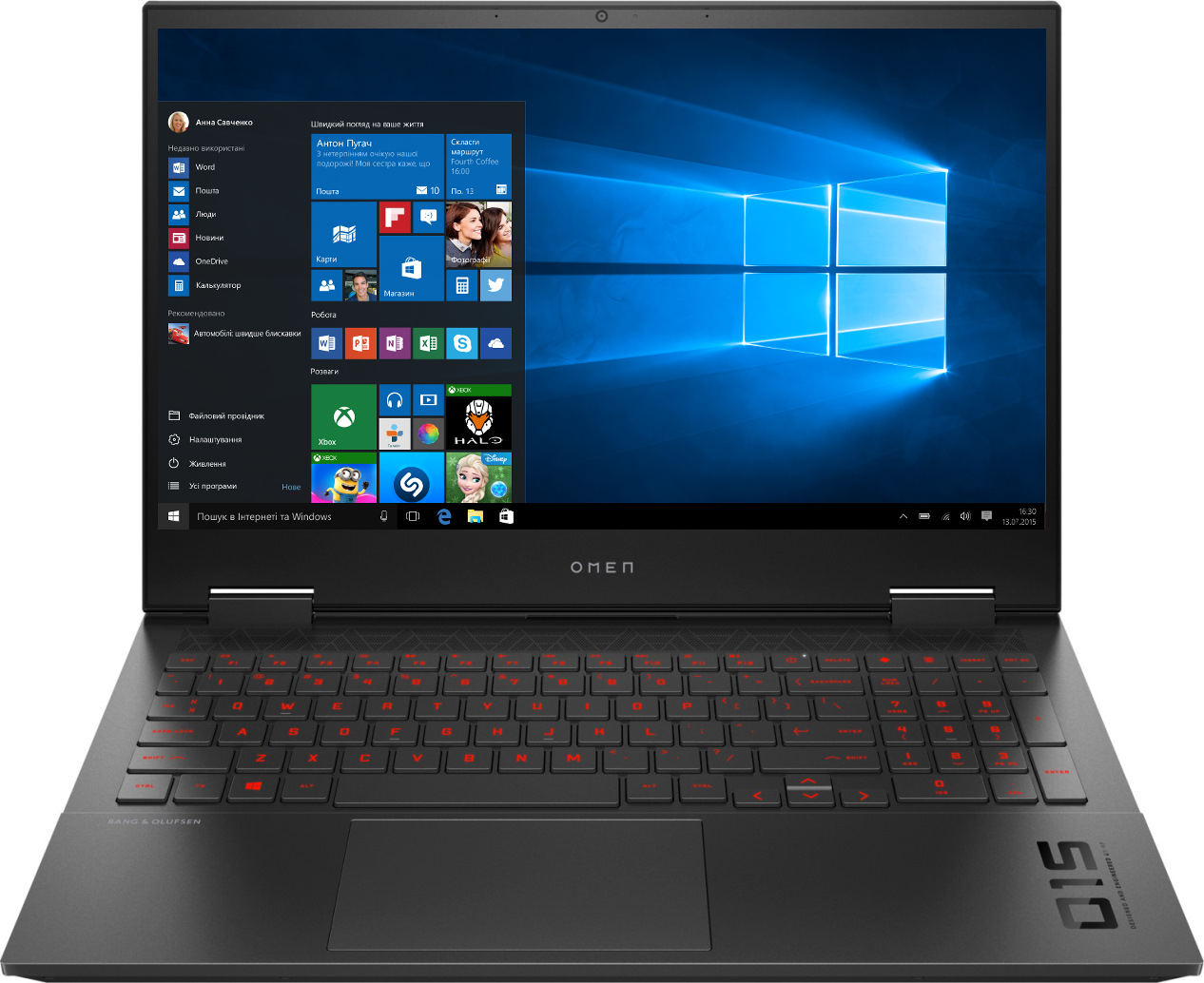 

Ноутбук HP Omen 15-ek0012ua (423J8EA) Black