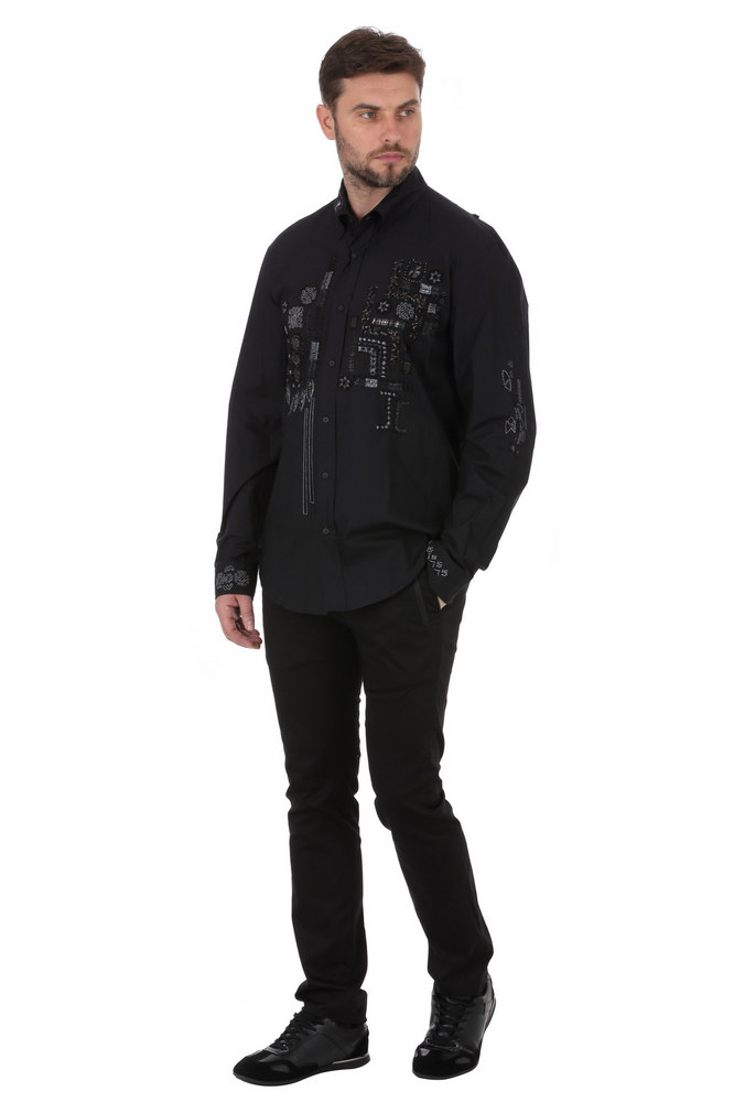 

Рубашка Roberto Cavalli Class - черная 29753, Рубашка Roberto Cavalli Class 52-54 черная 29753
