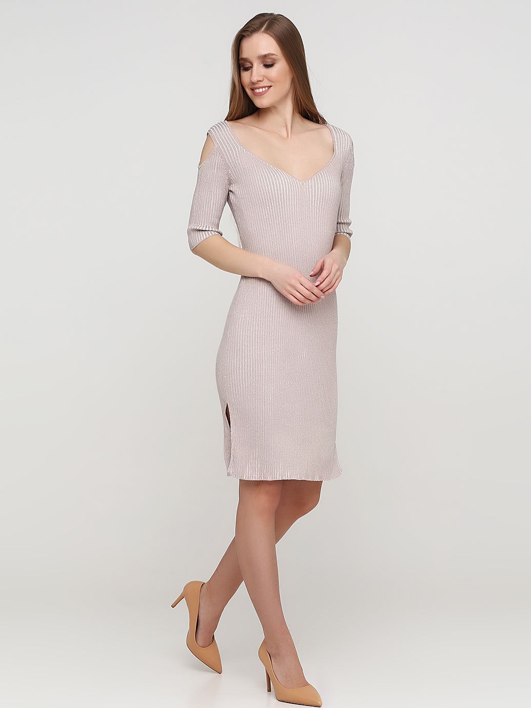 

Платье H&M 0303770  Бежевое, Платье H&M 0303770 S Бежевое