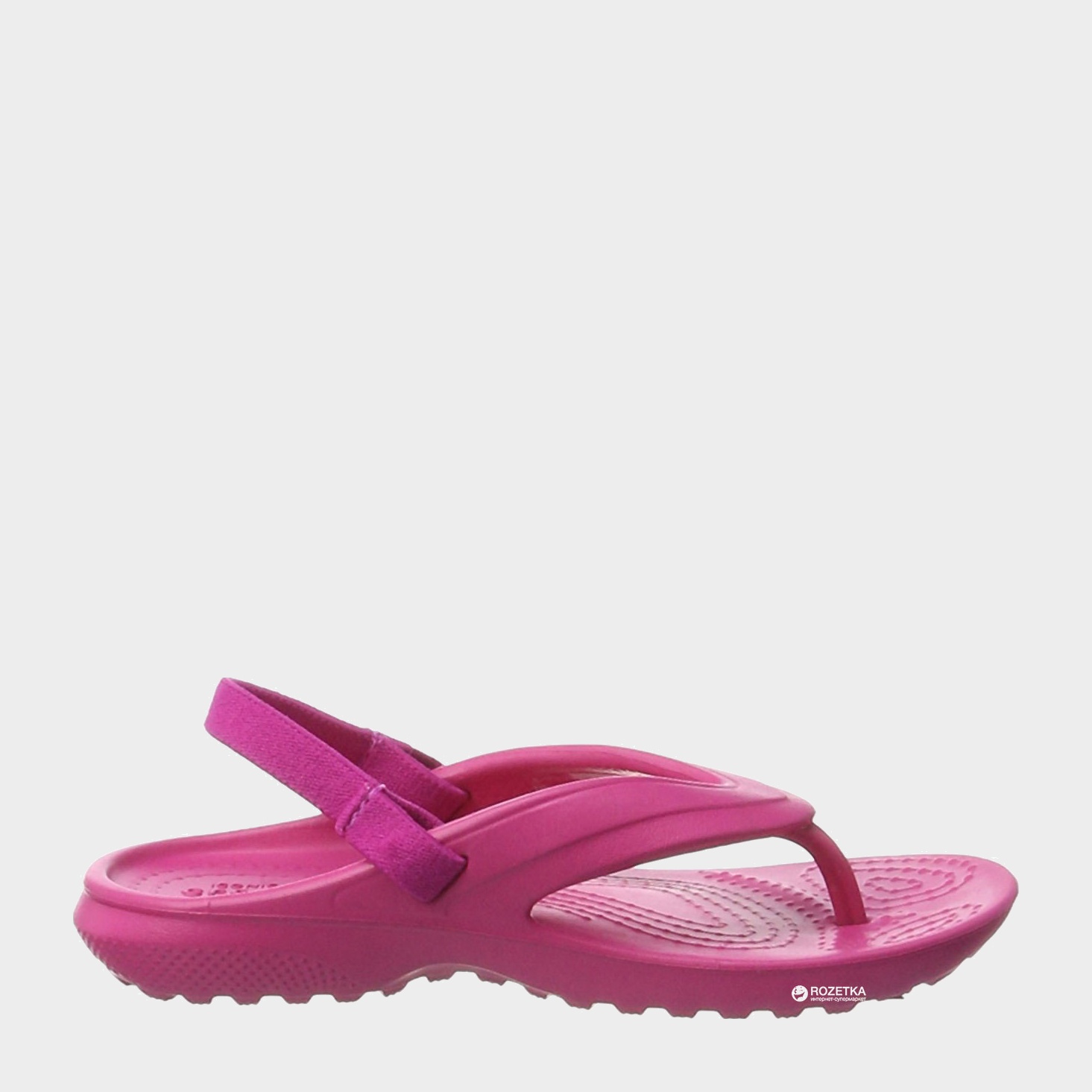 Акція на Дитячі сандалі для дівчинки Crocs Classic Flip 202871-6X0-C6 23 Рожеві від Rozetka