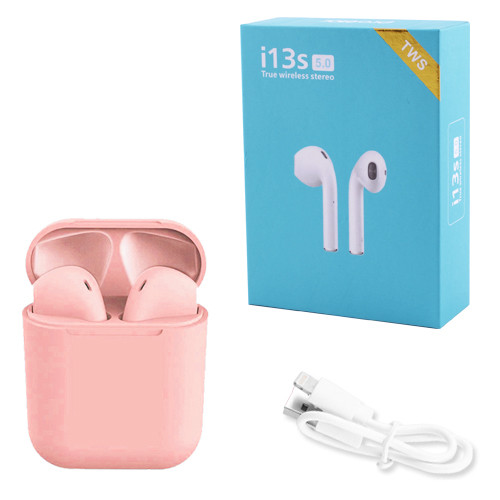 

Беспроводные bluetooth-наушники i13S ProStar 5.0 с кейсом, pink