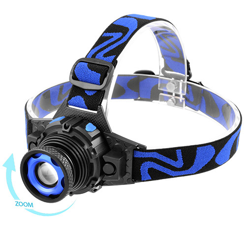 

Фонарь налобный W001-XPE, ЗУ 220V/12V, встроенный аккумулятор, zoom, Box