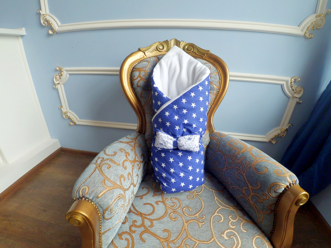 

Конверт Vredniy Paps Звездочет 80х80 см Синий с белым