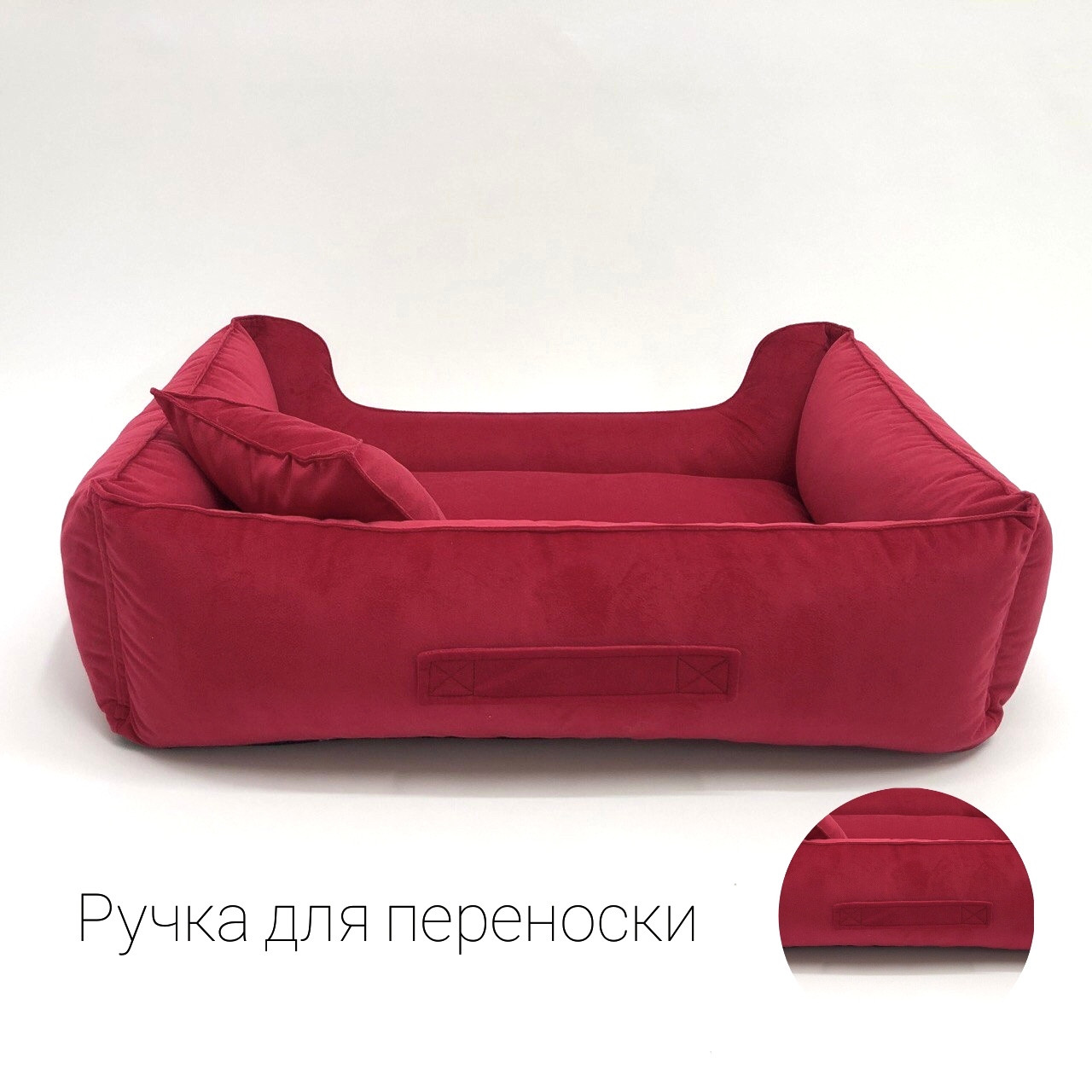 

Лежак для собак и кошек DodClub Premium S Красный