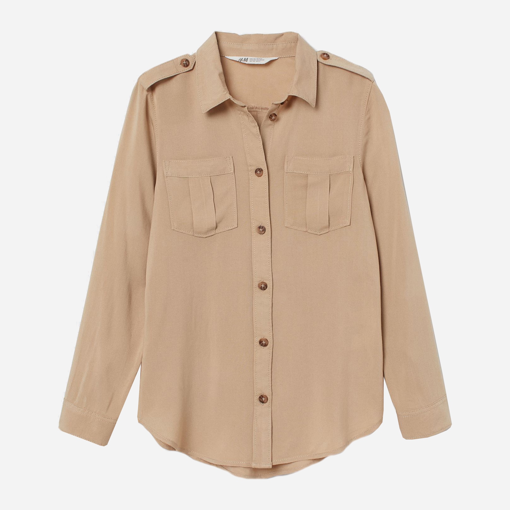 

Рубашка H&M 2503-8384891 158 см Бежевая (hm05650138321)