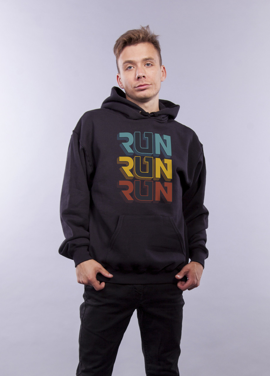 

Толстовка Чёрная LOYS "Run Run Run" XXL