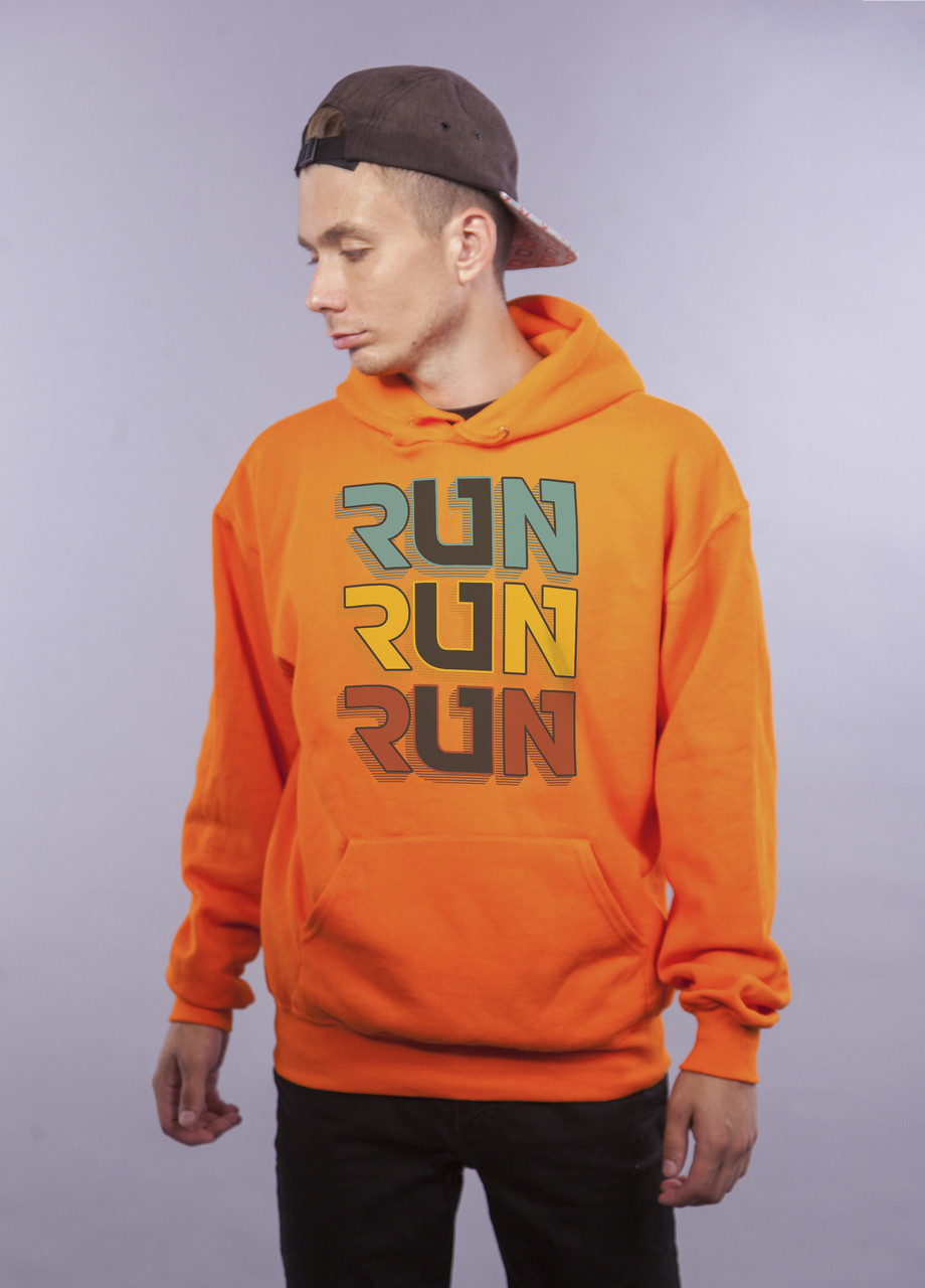 

Толстовка Оранжевая LOYS "Run Run Run" XXL