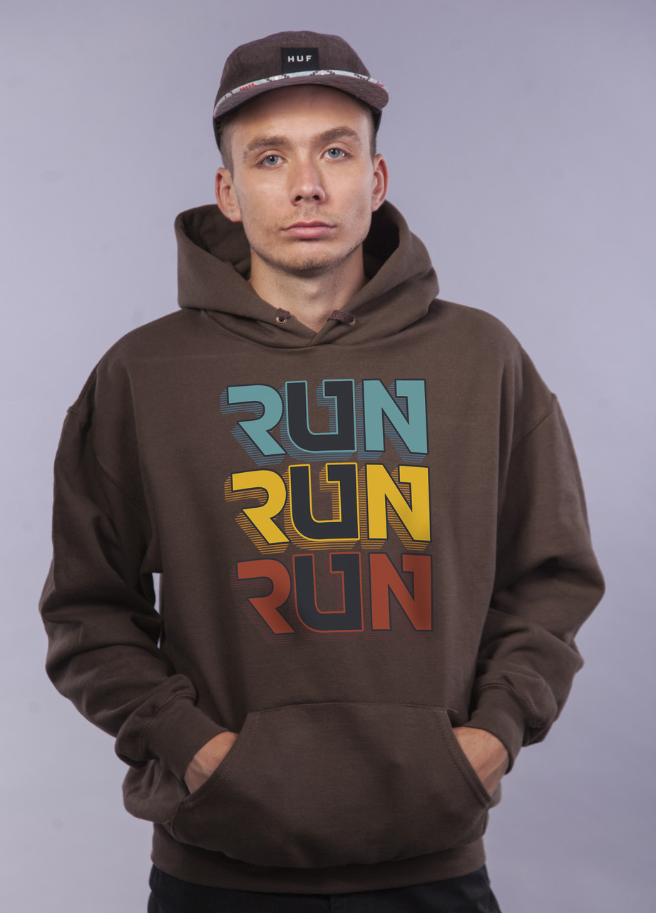 

Толстовка Шоколадная LOYS "Run Run Run" XXL