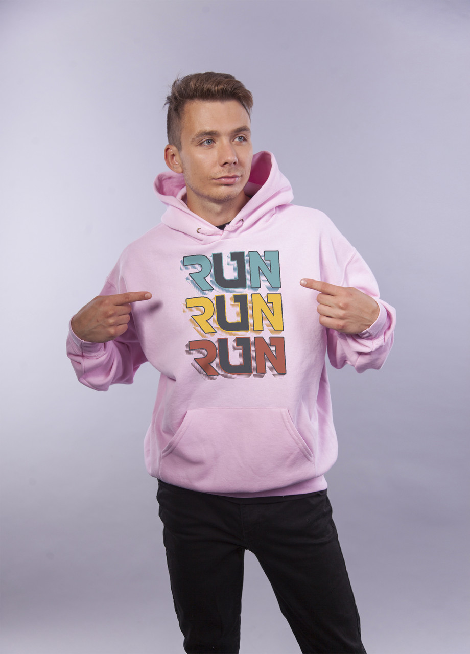 

Толстовка Розовая LOYS "Run Run Run" XXL