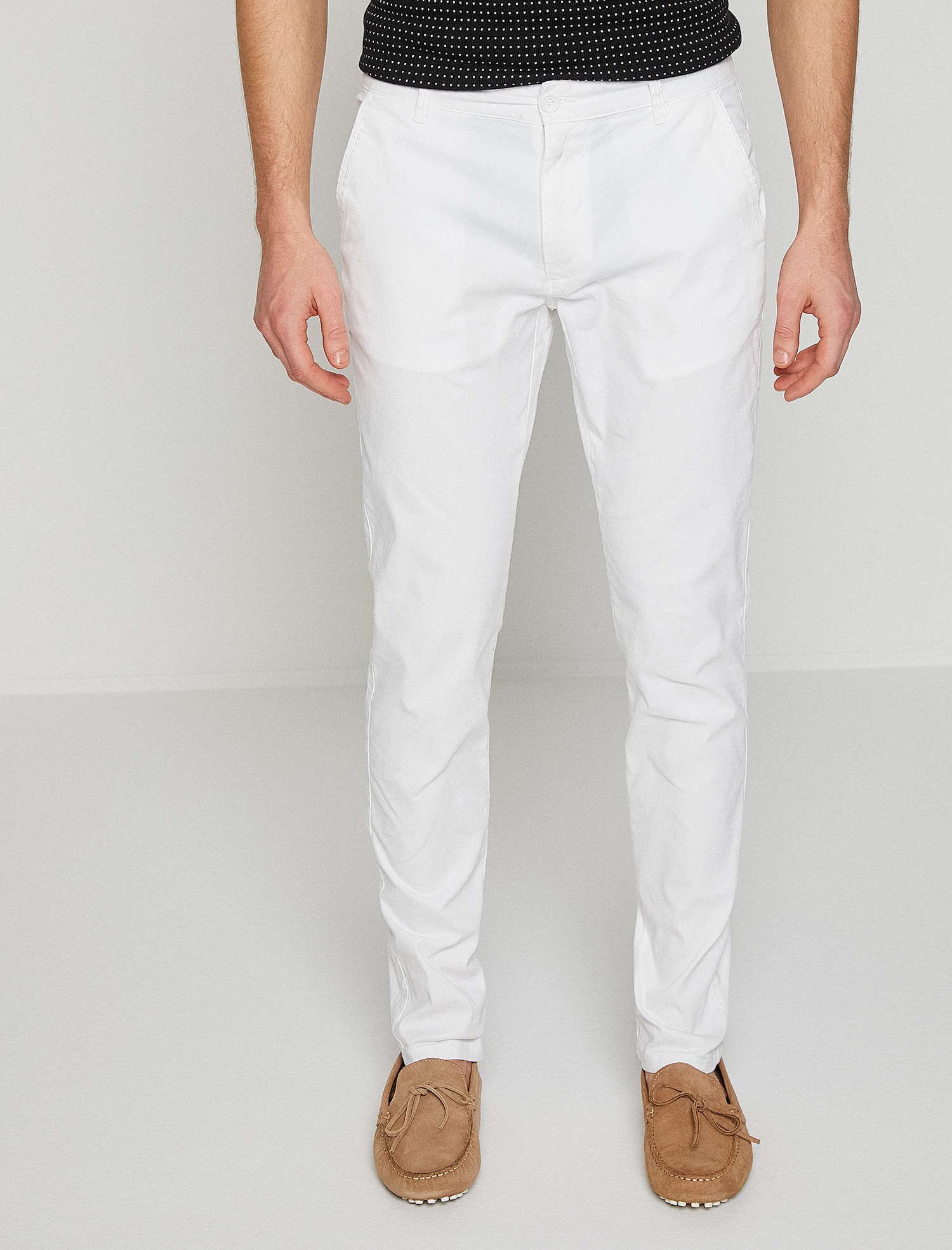 

Брюки Koton 8YAM42371KW 46 White