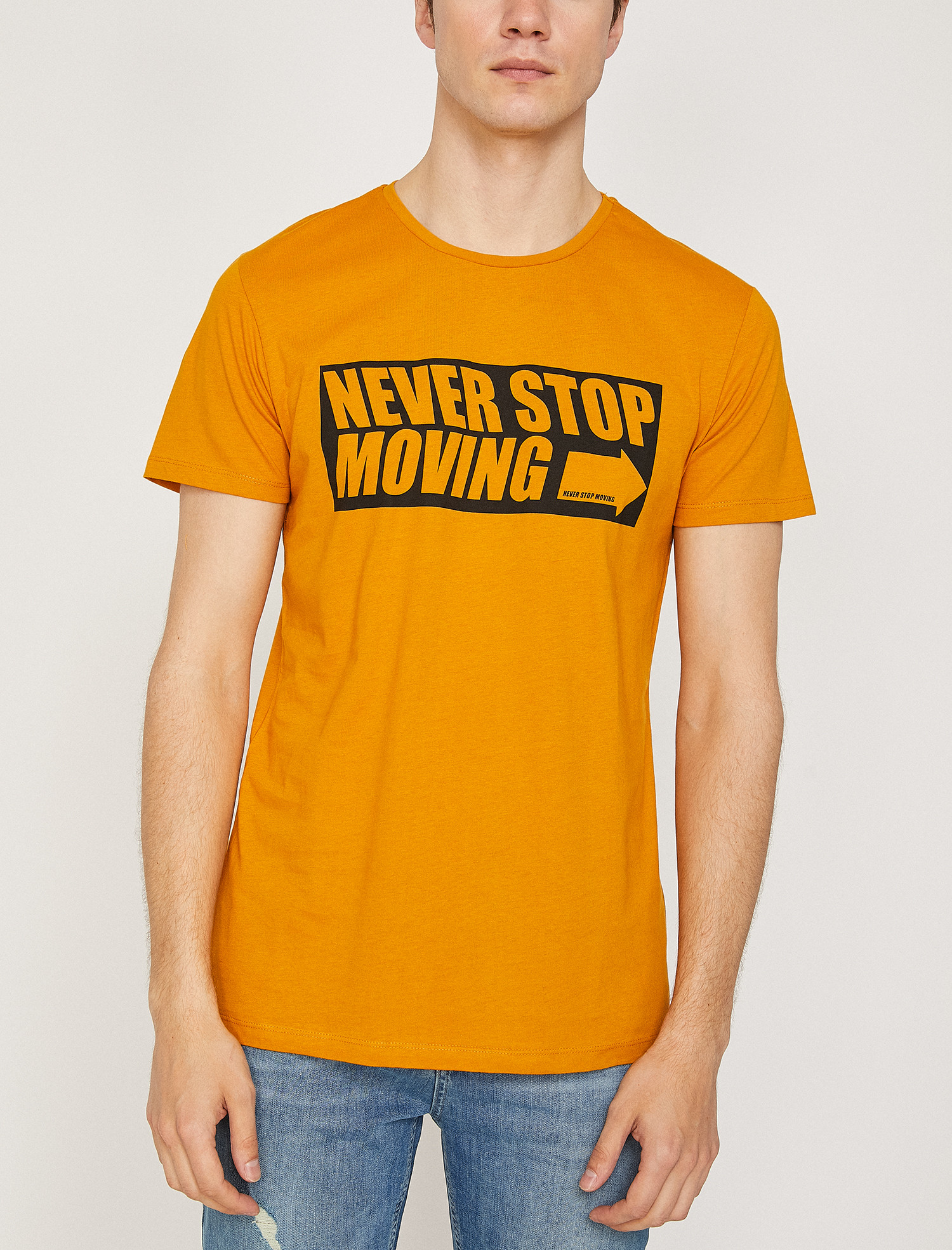 

Футболка Koton 8YAM14545OK S Stone