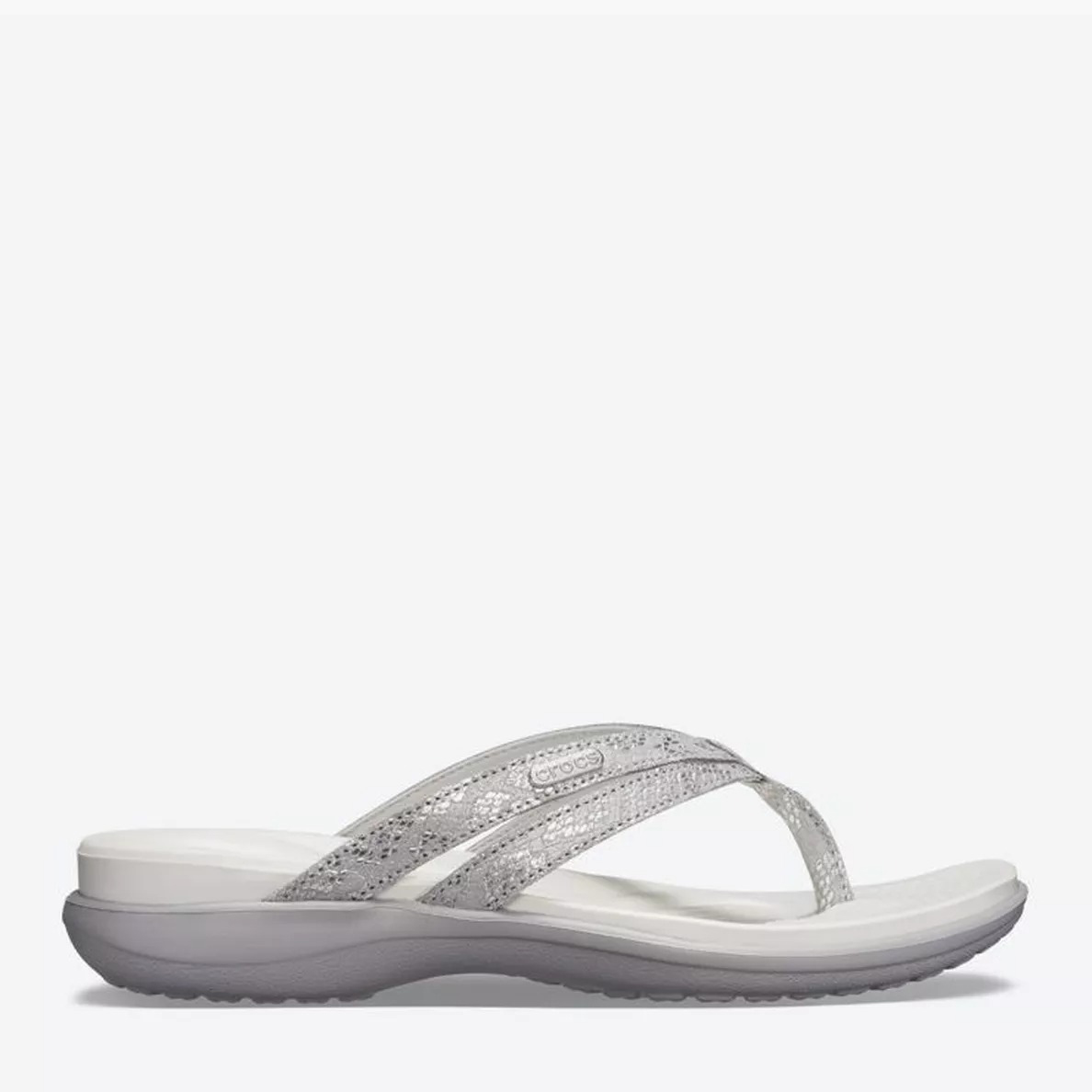 

Вьетнамки Crocs Jibbitz Capri Strappy Flip 205478-00N-W10 41-42 26.3 см Серые