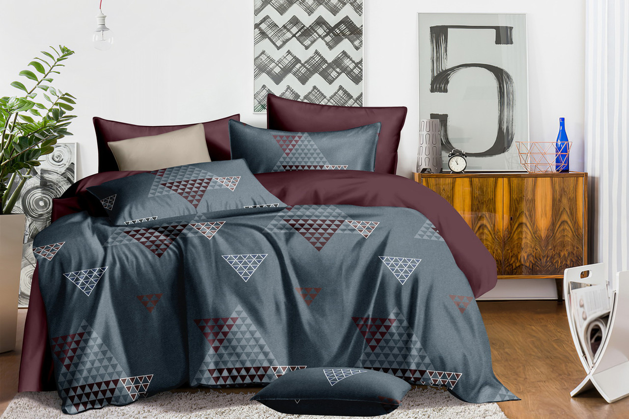 

Комплект постельного белья Krispol двуспальный ЕВРО сатин 200*220 (622.8618)