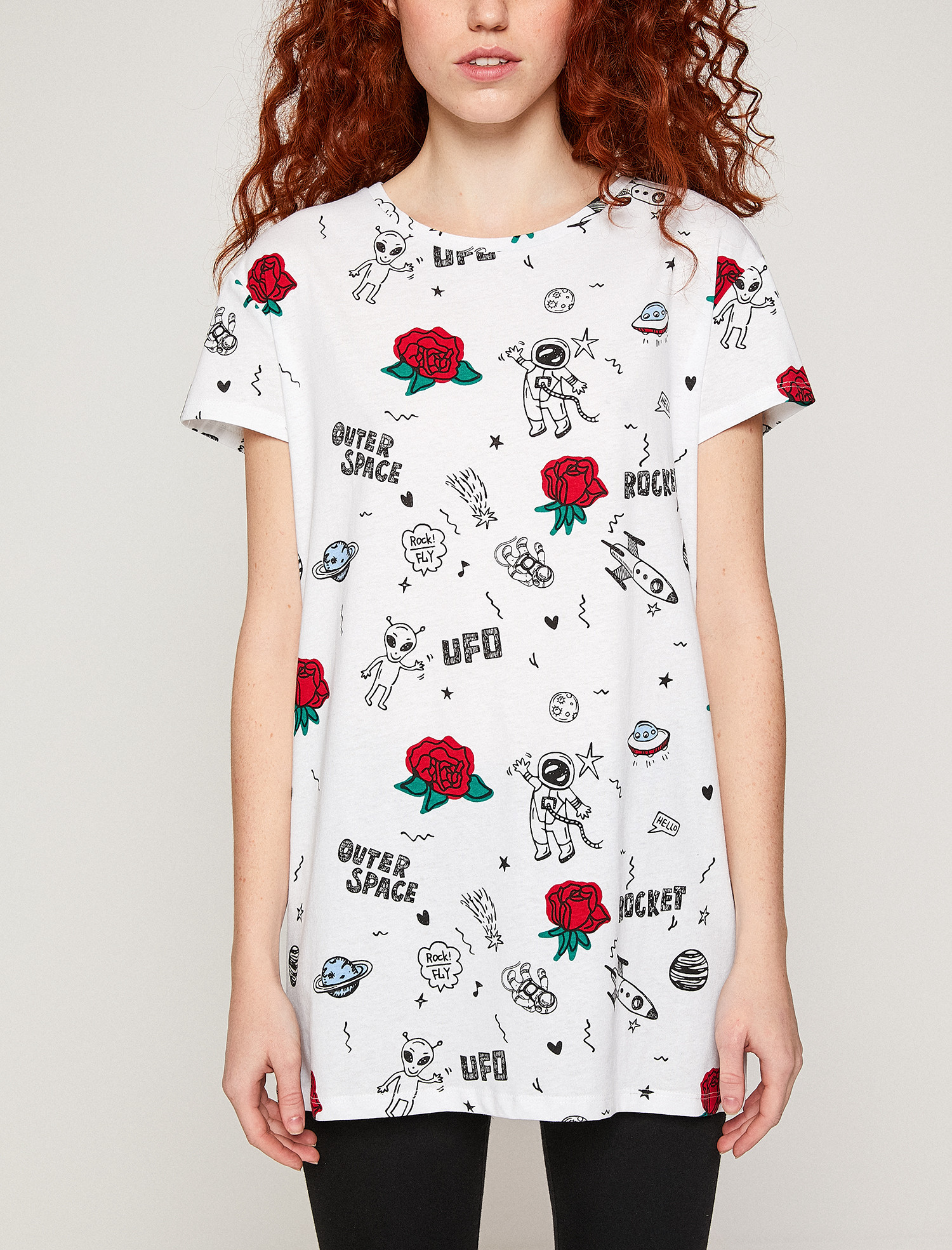 

Футболка Koton 8YAL11359JK XS White Design