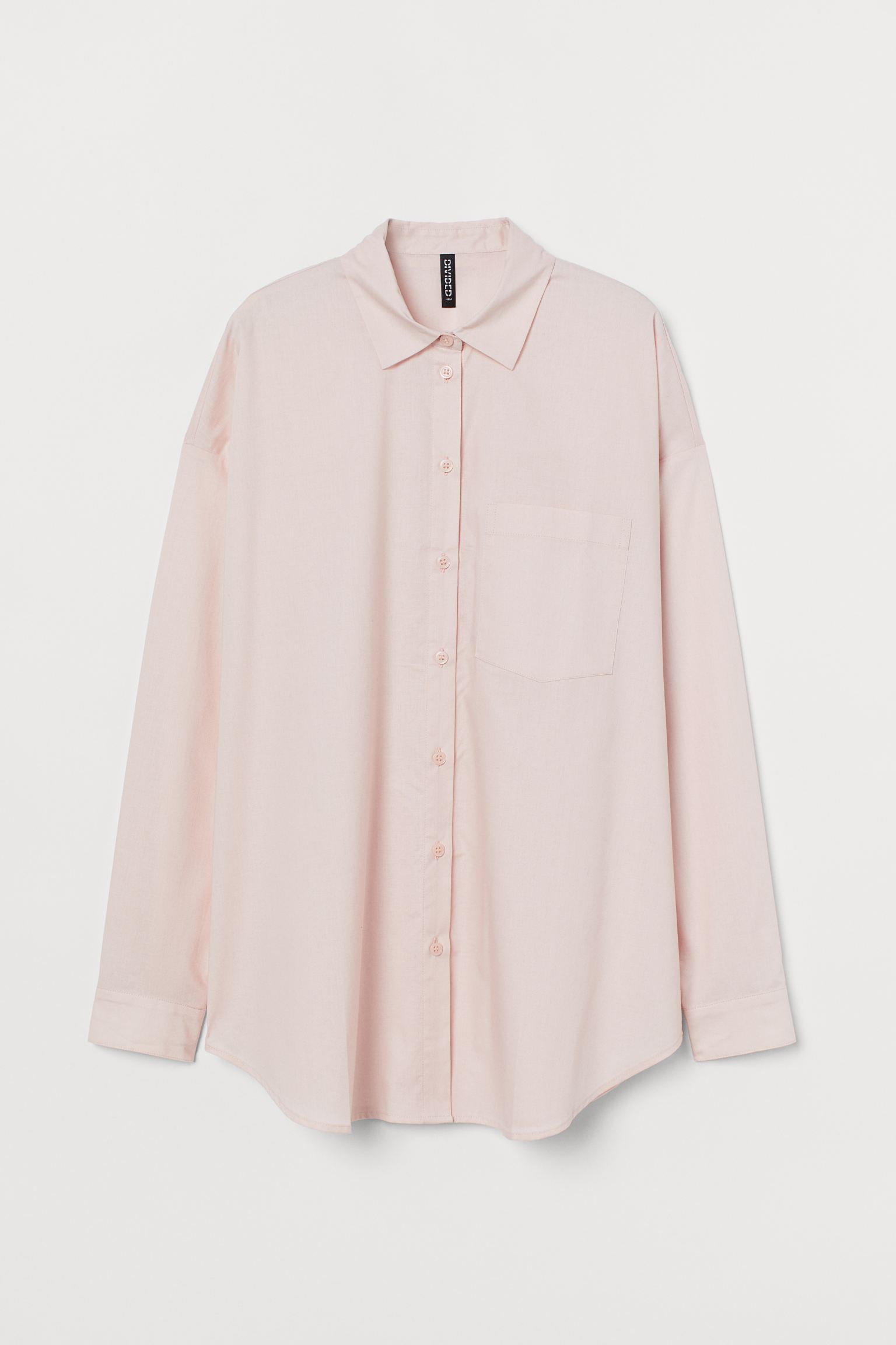 

Рубашка H&M 1104-8729012 XL Светло-розовая