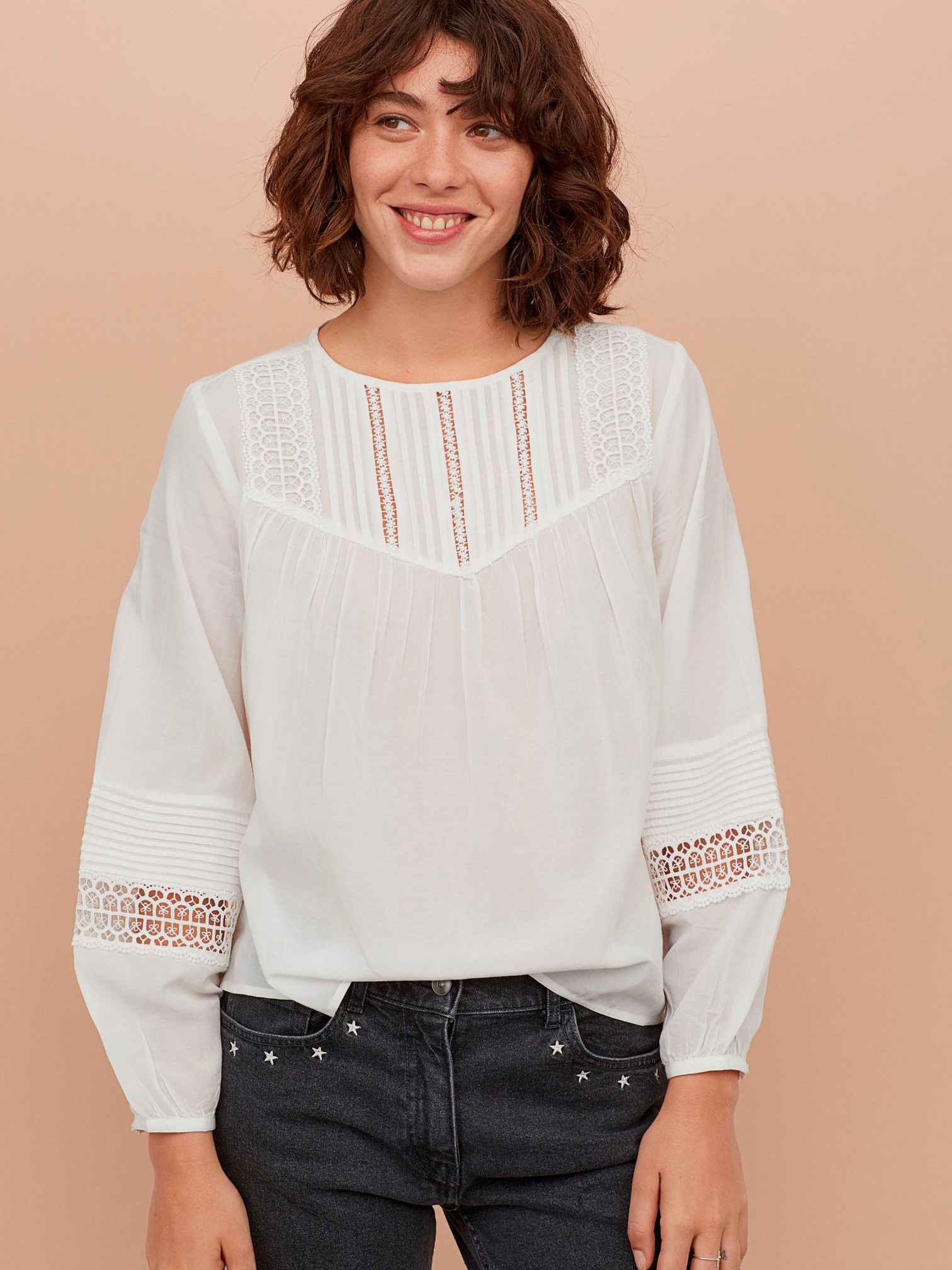

Блузка H&M 0707699-9 42 Белая