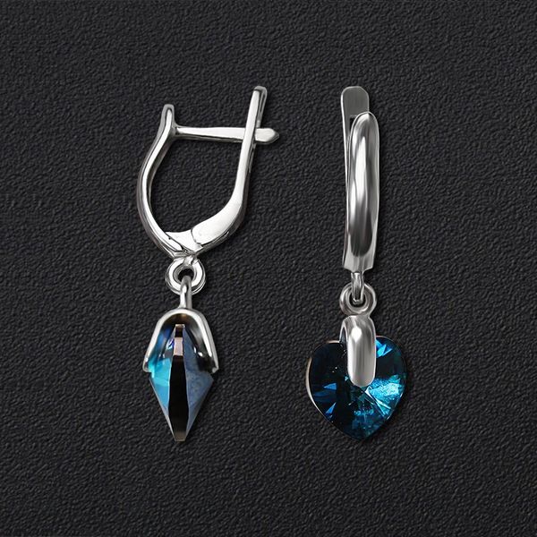 

Серебряные серьги Swarovski 2300-cbbl