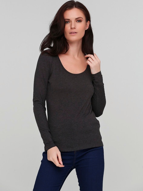 

Лонгслив H&M 0703991-0 2XL Темно-серый