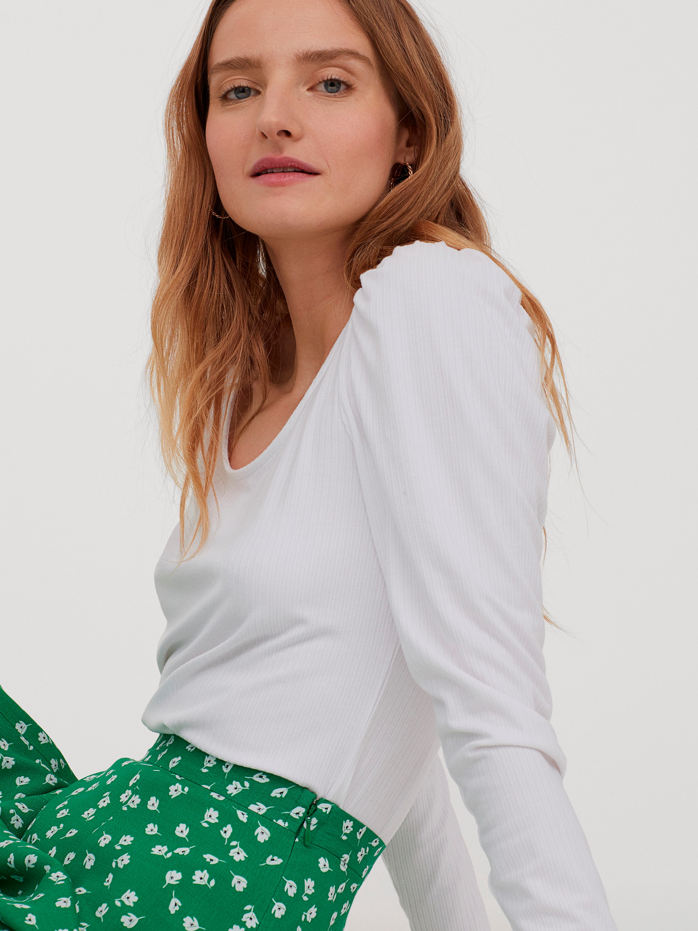 

Лонгслив H&M 0832458-1  Белый, Лонгслив H&M 0832458-1 XS Белый