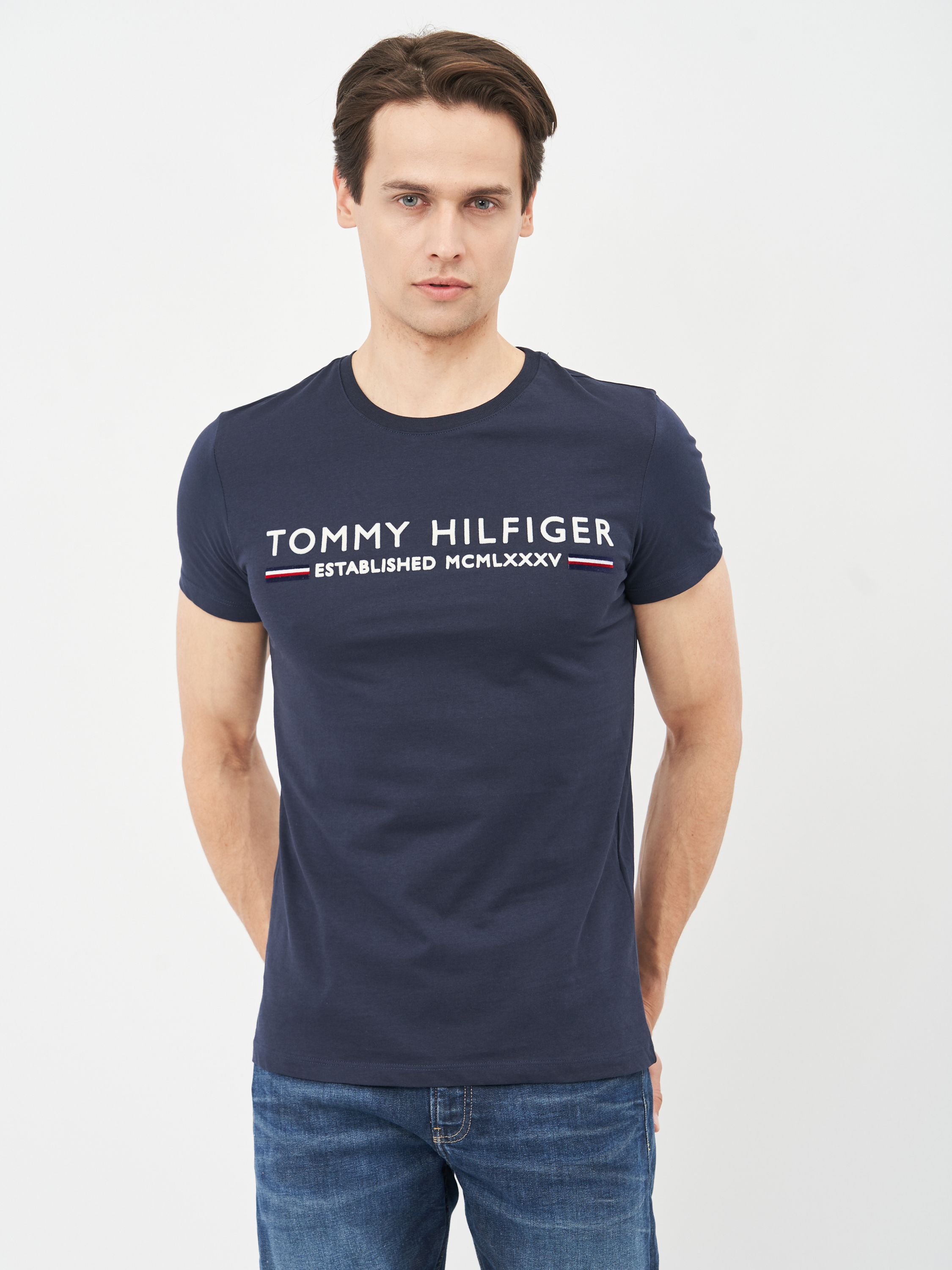 

Футболка Tommy Hilfiger 10637.4  (52) Темно-синяя, Футболка Tommy Hilfiger 10637.4 2XL (52) Темно-синяя