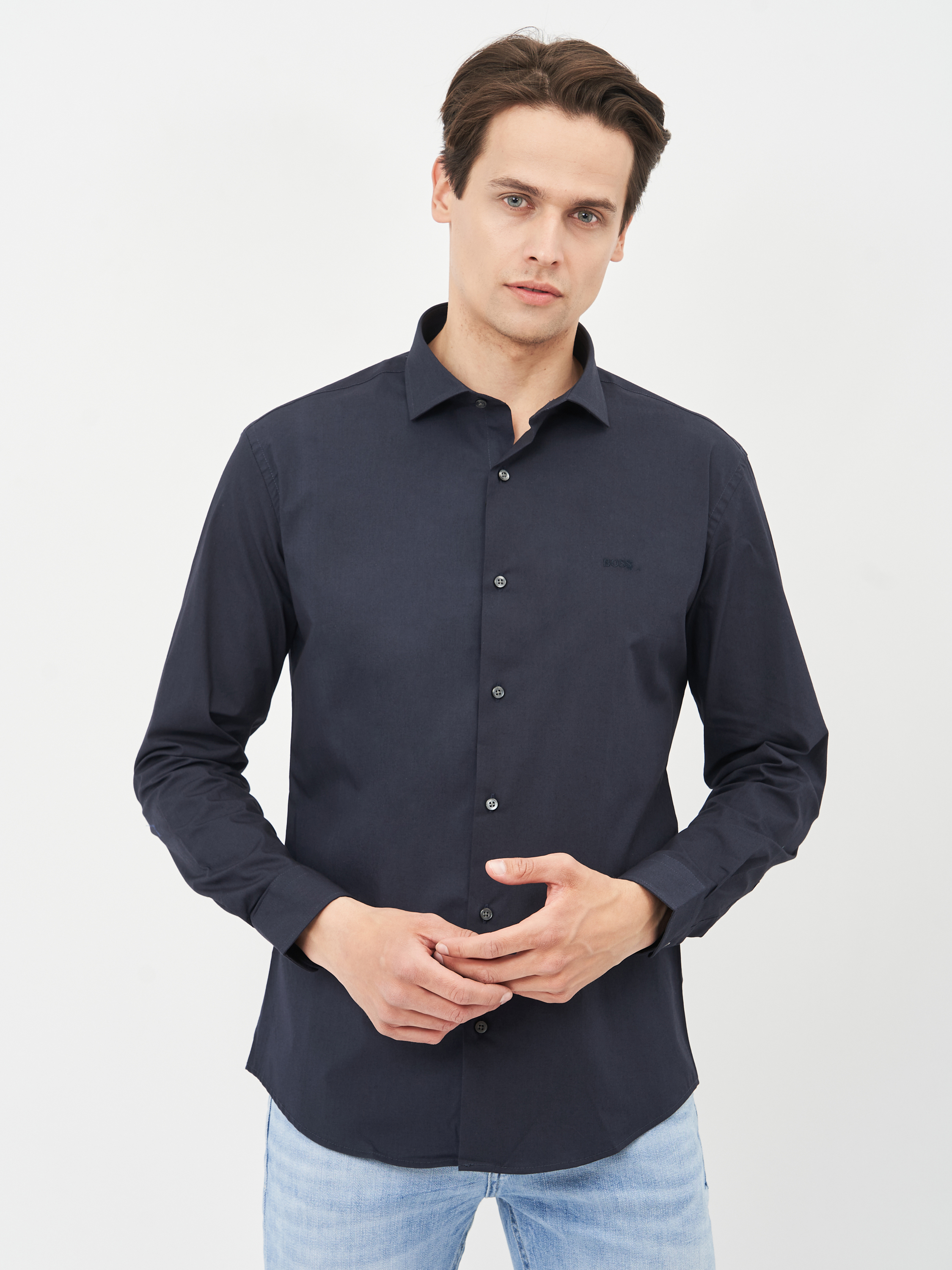

Рубашка Hugo Boss 10693.4 L (48) Темно-синяя