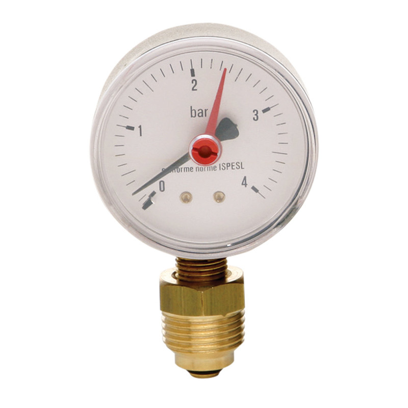

Манометр Icma №255 1/2", 0-4 бар, нижнее подключение