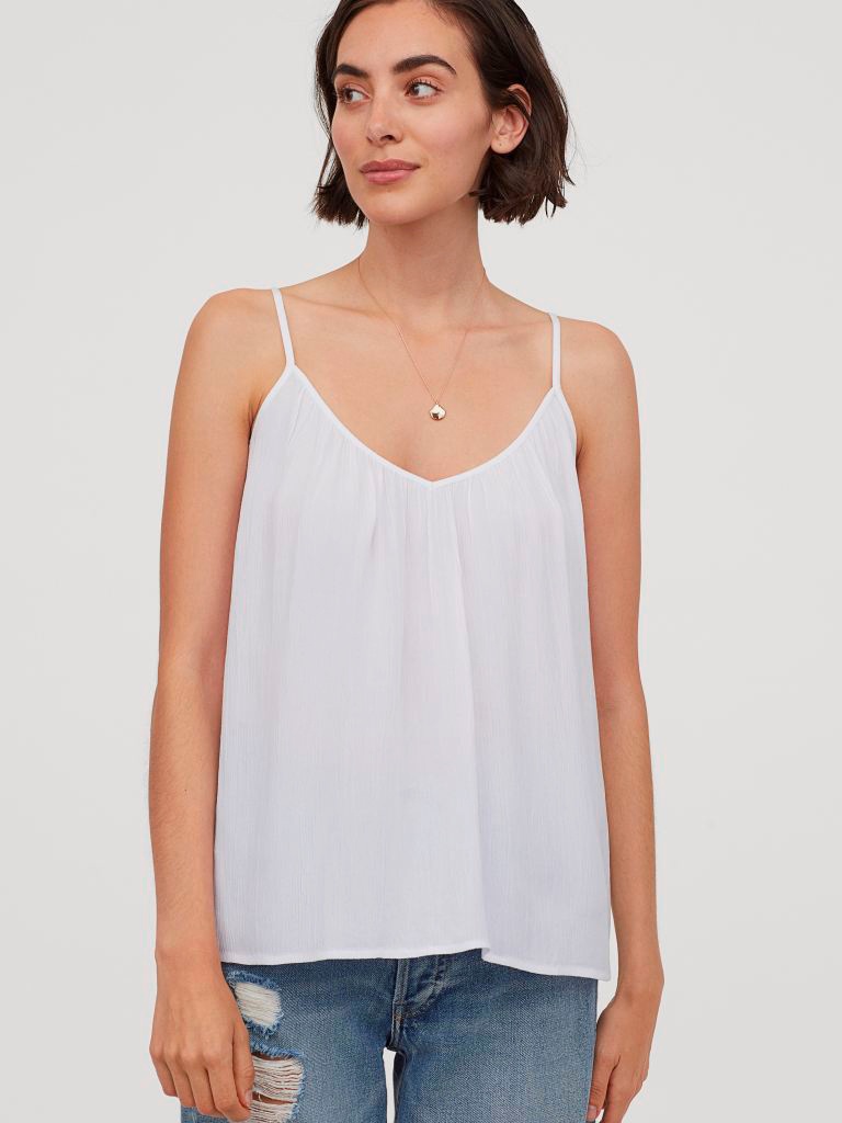 

Топ H&M 0887770-1  Белый, Топ H&M 0887770-1 XS Белый