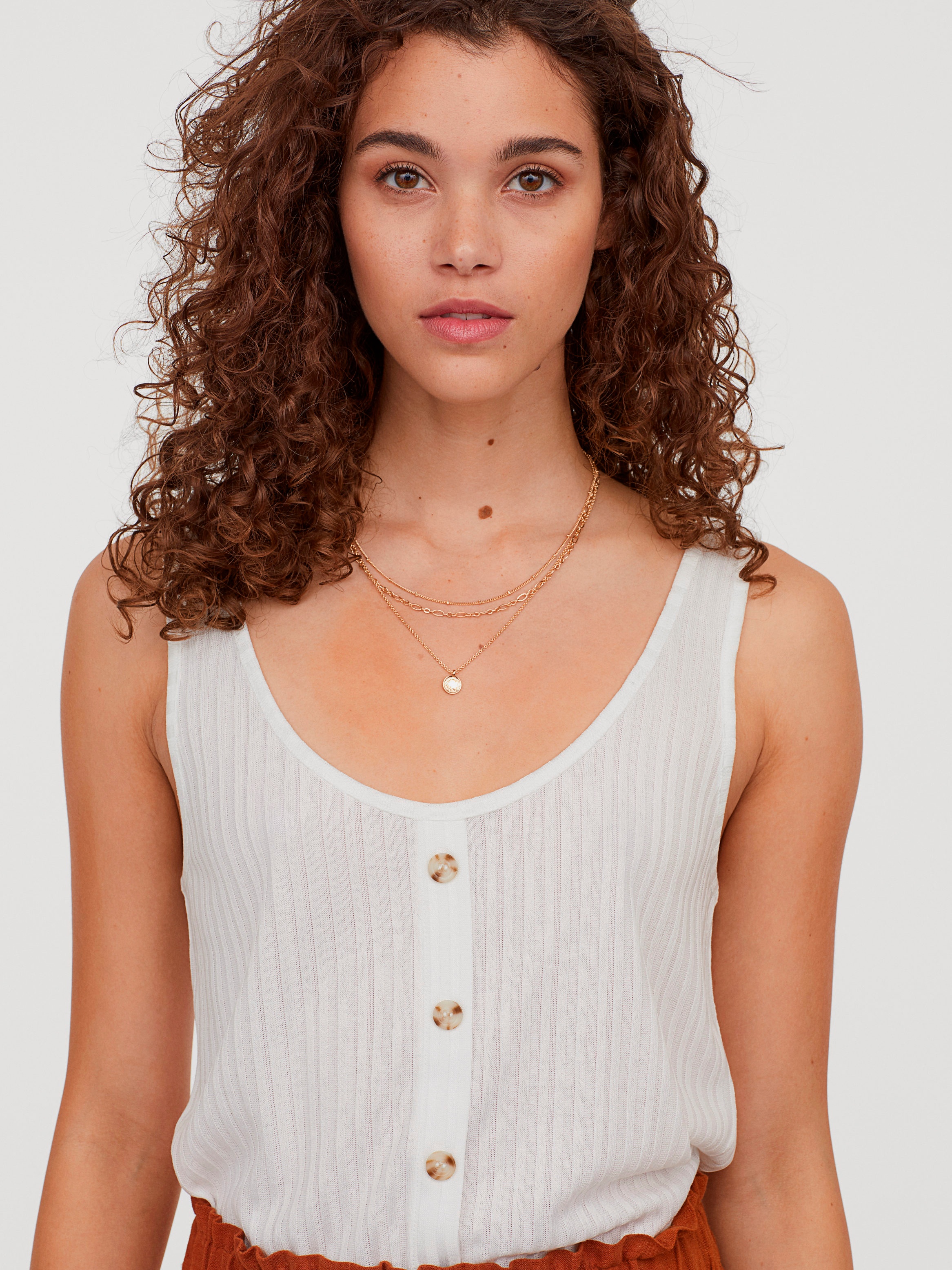 

Топ H&M 0754374-0 L Белый