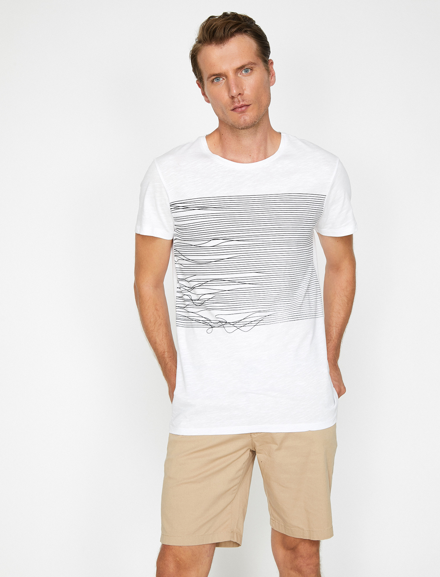 

Футболка Koton 8YAM11738LK M White