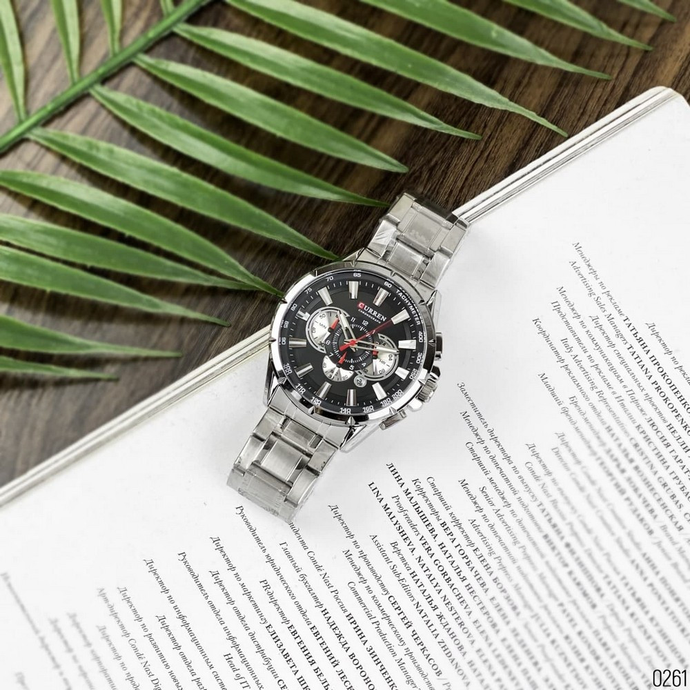 

Часы наручные Curren 8363 Silver-Blak