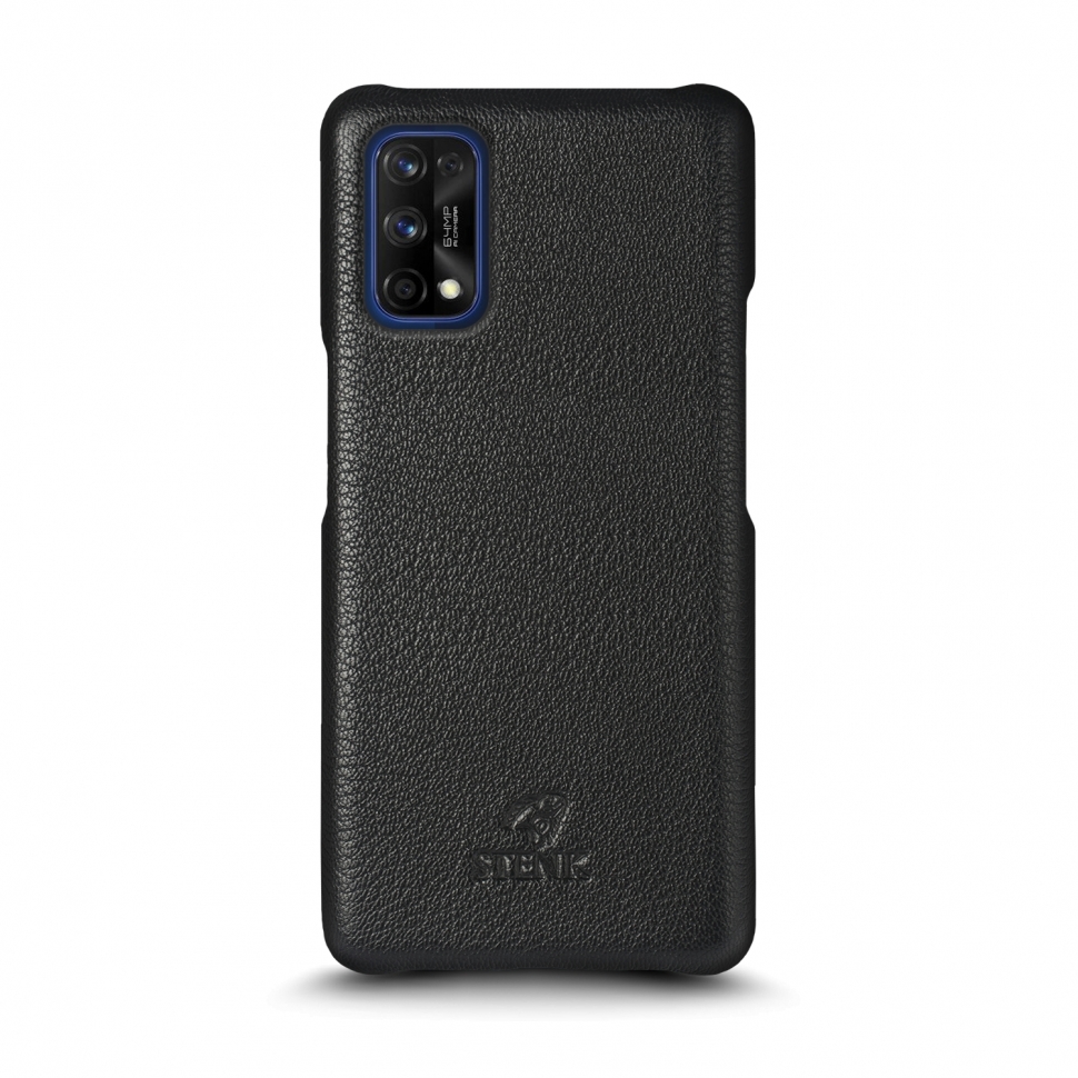 

Кожаная накладка Stenk Cover для Realme 7 Pro Чёрная