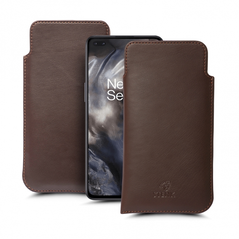 

Футляр Stenk Elegance для OnePlus Nord Коричневый
