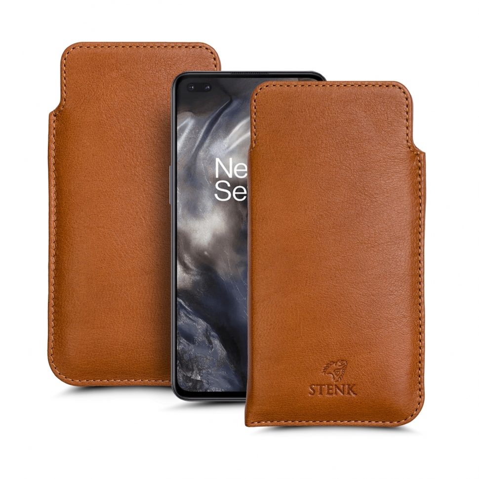 

Футляр Stenk Elegance для OnePlus Nord Camel