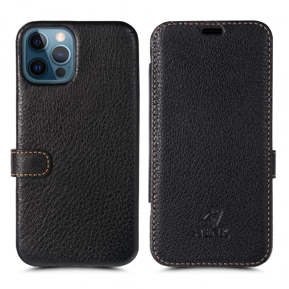 

Чехол книжка Stenk Premium для Apple iPhone 12 Pro Max Чёрный