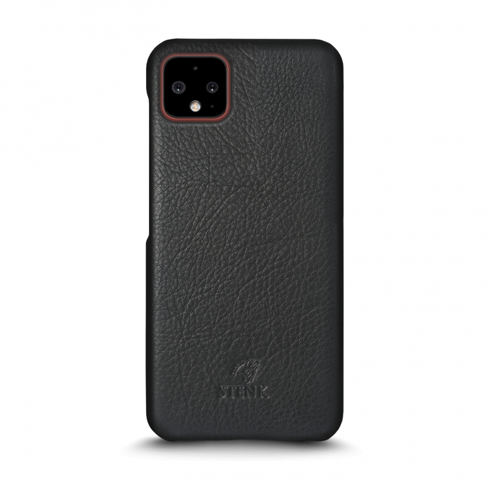 

Кожаная накладка Stenk Cover для Google Pixel 4 XL Чёрная