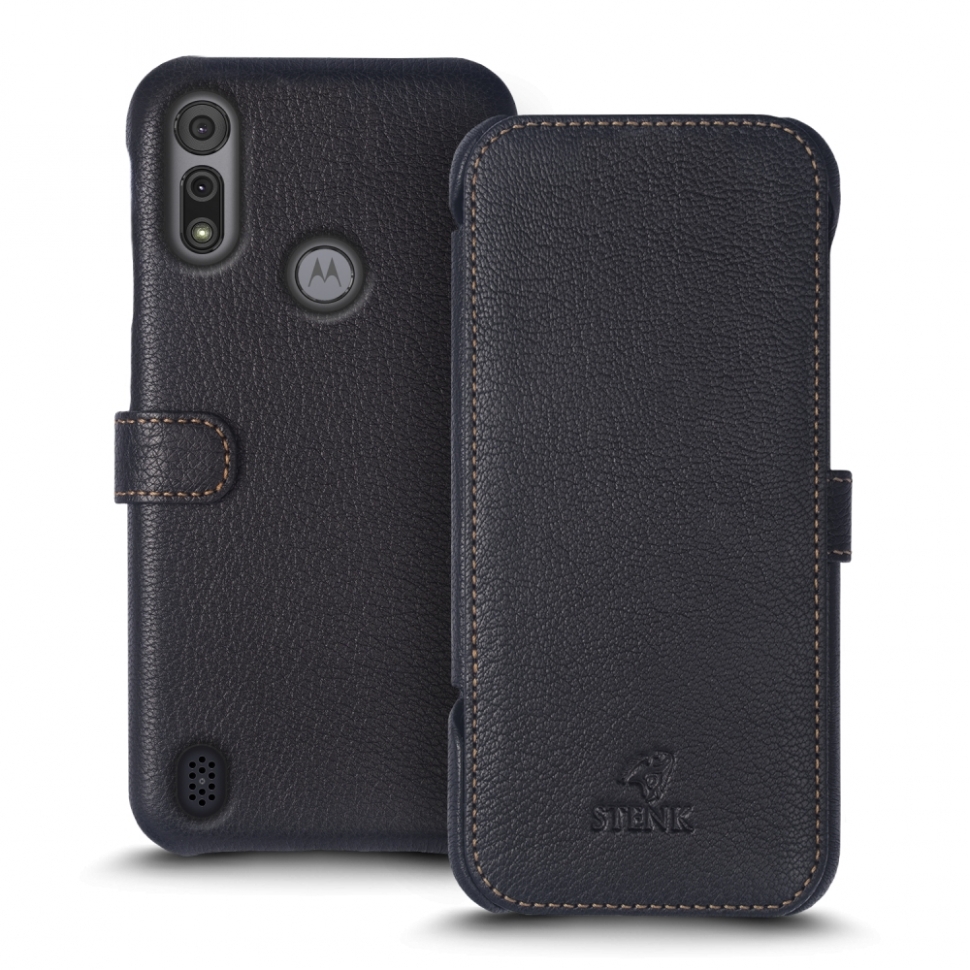 

Чехол книжка Stenk Premium для Motorola Moto E6s Чёрный