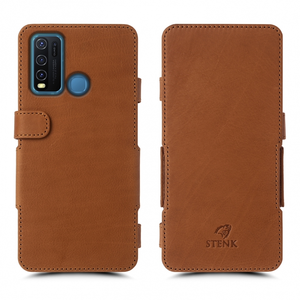 

Чехол книжка Stenk Prime для Vivo Y30 Camel