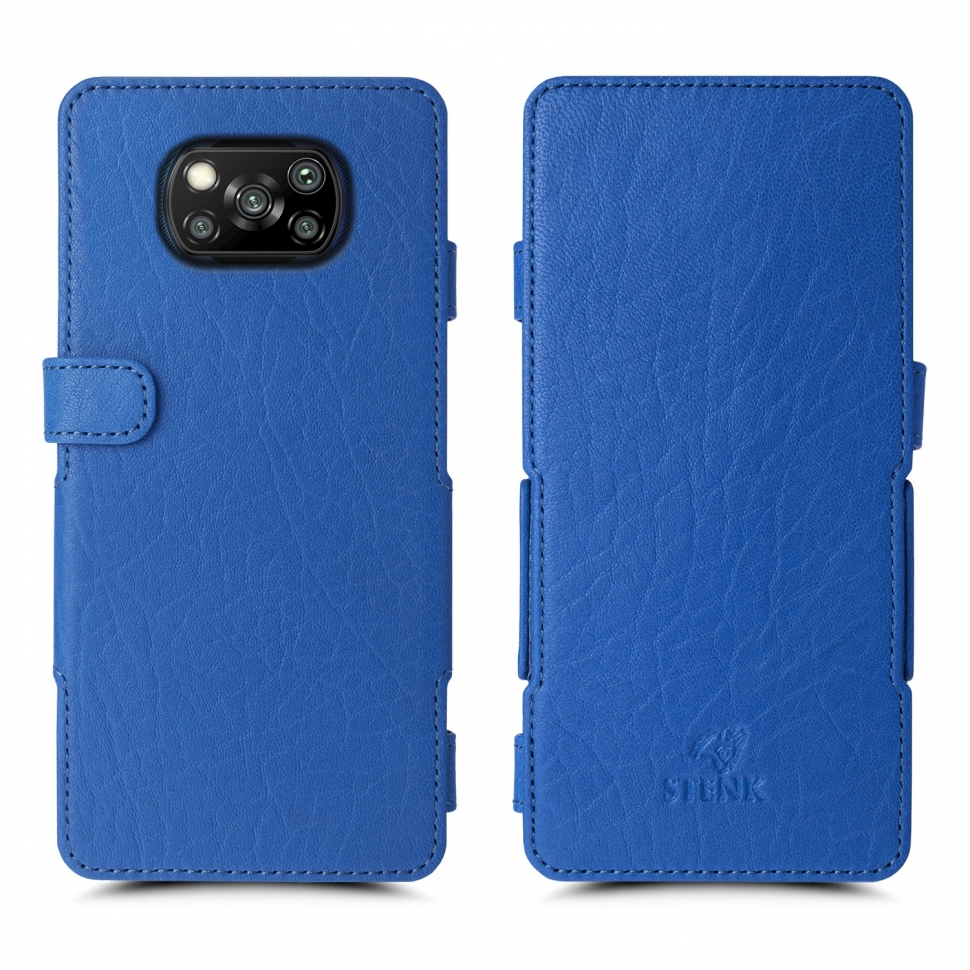 

Чехол книжка Stenk Prime для Xiaomi Poco X3 Ярко синий