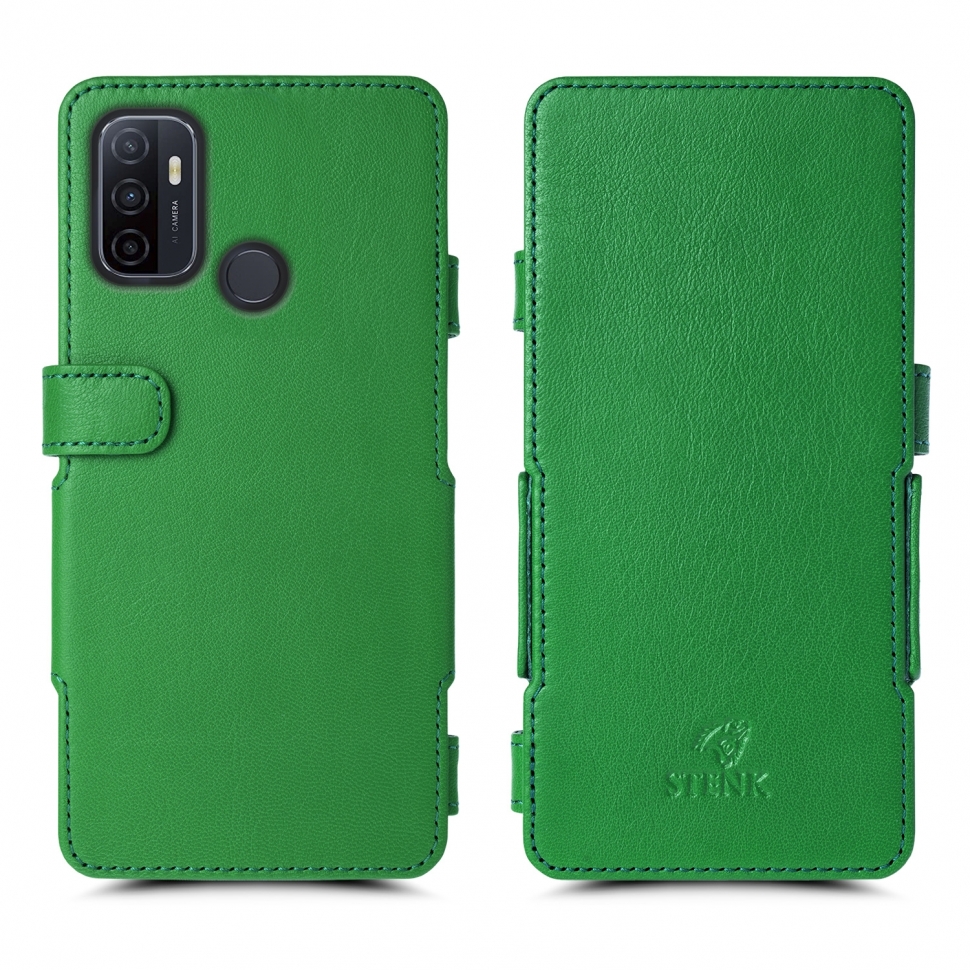 

Чехол книжка Stenk Prime для OPPO A53 Зелёный