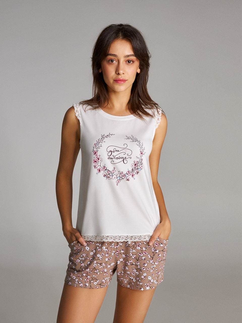 

Пижама женская Ellen LNP 291/001 кофейный XXL