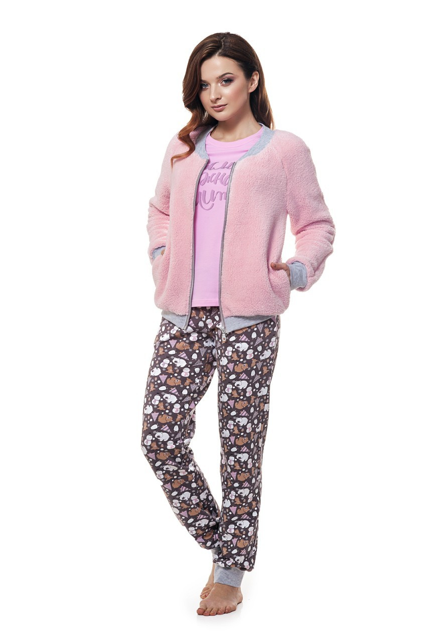 

Женская пижама тройка Ellen LNP 188/001 розовый XL