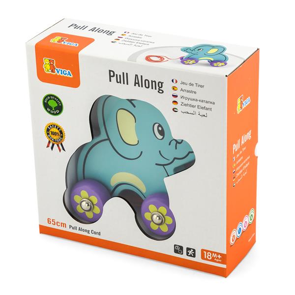 

Дерев'яна каталка Viga Toys Слоник (50091)