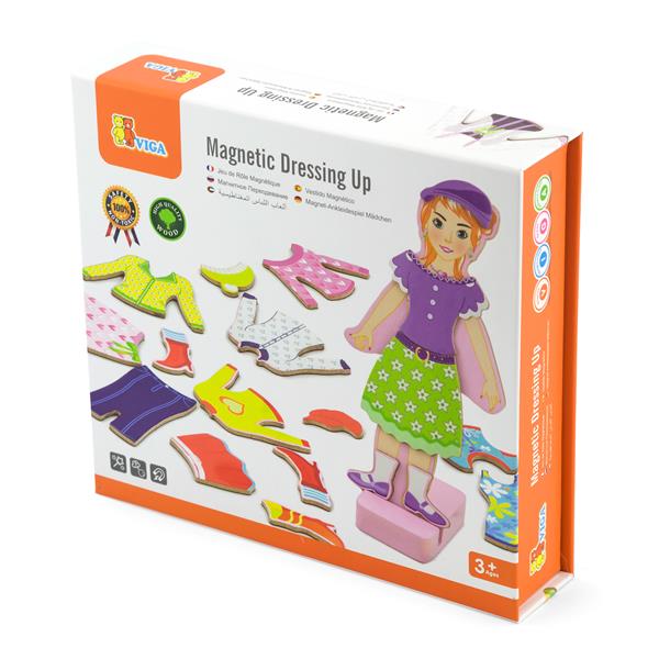 

Набір магнітів Viga Toys Гардероб дівчинки (59652)